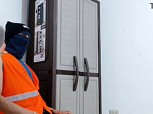 I feel so horny after my man leaves for work, now I'm alone touching my big natural tits getting excited