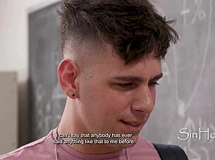 In the classroom, the curly-haired Latina teacher finally gives in to her student's advances and offers up her big ass for intense anal fucking.