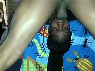 Damn, Watch This Black Gal Get Fucked Hard In The Mouth With Intense Action!