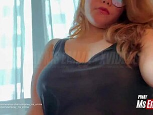 Cute Filipina Showing Big Boobs And Hairy Pussy On Webcam!