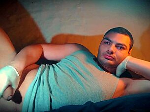 Sexy 18th century doctor Caballero in latex gloves examines muscular patient with huge cock!