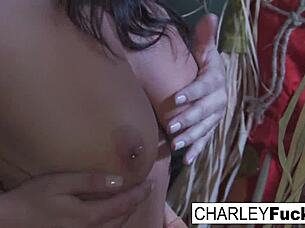 charley chase cums all over in solo masturbation session