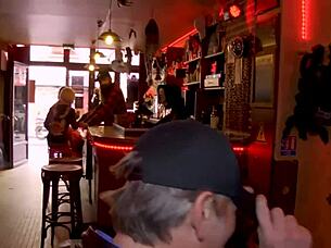 I mean, Cherry Kiss is this super naughty blonde who totally loves getting bent over for some hot amateur flashing fun!