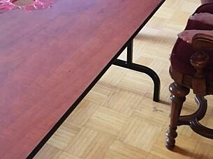 I feel intense pleasure stomping cum out of that throbbing cock under desk