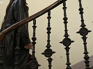 Flirtatious Waitress Lia Lin Enjoys First Date Action