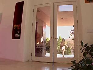 the hot tattooed brunette girl fingered and licked her puffy-nippled skinny lesbian friend's tits and pussy