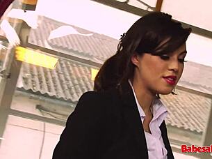 Brunette babe tiffany doll enjoys intense anal creampie action in hardcore session