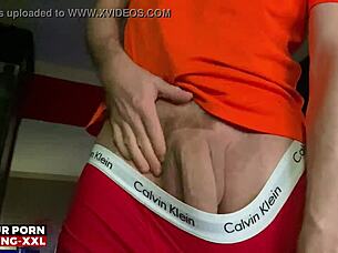 hey, wanna see this massive xxl bulge in my tight sneakers and socks, teasing you slowly?