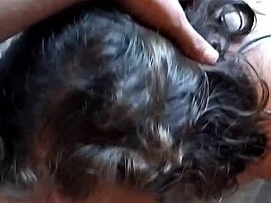 Hey what if this couple masturbates she sucks cock and he cums on milf body full scene!