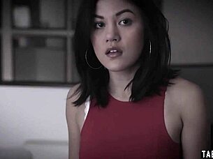 feeling so horny as innocent teen stepsister tries first time rough anal with guy