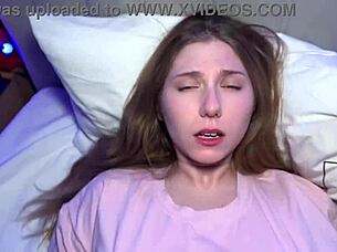 Woke her up with passionate Christmas sex on the new camera, leading to juicy creampie and squirting orgasm