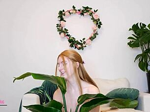 Revealing Petite Redhead Nipples and Small Tits in Close-Up POV