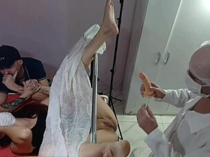 What A Betrayal! Patient Cheated By Naughty Gynecologist During Exam Right There