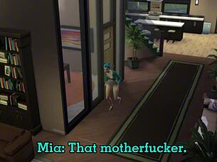 cheating wife bent over missionary fucked by coworker with small cock condom creampie while husband hidden