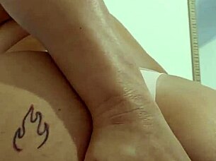 Mature milf notices the stares at her curves and decides to give in to the temptation for intense action.