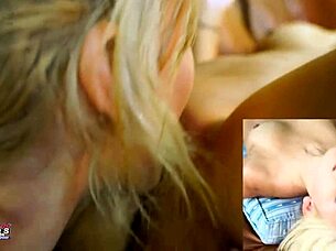 Bailey and Olyssia share sucking and banging fun