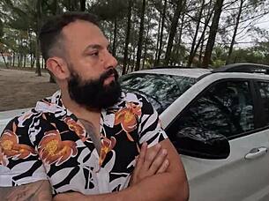 Ebony Prostitute Bent Over Outdoor Public Casting Interview With Monster Cock Doggystyle Fucking