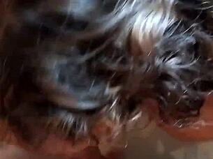 Hey what if this couple masturbates she sucks cock and he cums on milf body full scene!