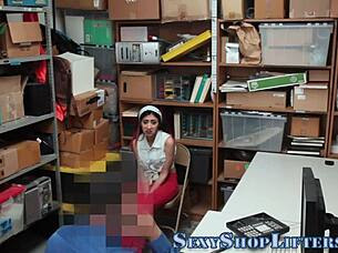 Oh Wow, Shoplifting Petite Teen Caught And Spunked In Hardcore Reality Facial Action!