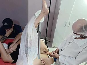 What A Betrayal! Patient Cheated By Naughty Gynecologist During Exam Right There