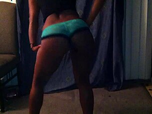 Skinny Black Chick Dancing Seductively