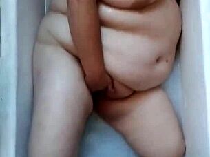 Hey what if this couple masturbates she sucks cock and he cums on milf body full scene!