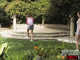 latina lesbian teen 18+ seduced hot friend and sweet babe enjoyed pussy licking