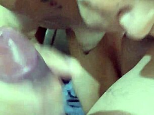 Delicious blowjob action from tattooed latina milf in 2024