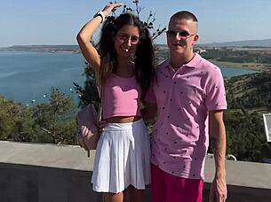 Whoa That Stranger Invited The Couple For Tea But Fucked Ass And Pussy In Bi Threesome!