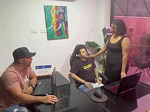 Secretary Slut Fired And Earns Promotion With Huge Tits Squirting Anal Creampie