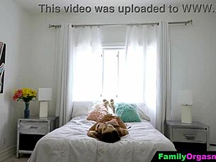 Cute blonde teen cheating secretly with older man in daring fantasy fuck