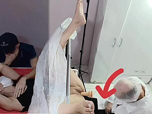 What A Betrayal! Patient Cheated By Naughty Gynecologist During Exam Right There