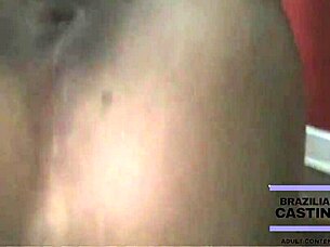 Hot Brazilian babe sets up sexy shop meet for intense dildo fucking part 2