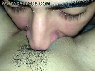Emotional Licking Of Juicy Swollen Brunette Clit And Gaping Pussy In Homemade Fetish Rimjob