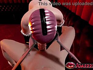 Intense Halloween Succubus Morrigan 3D Hentai With Sloppy Gloryhole Blowjob