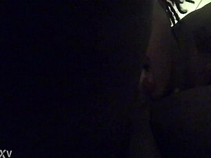 Ebony woman enjoys intense PUSSY LICKING from big cock partner. Passion builds to orgasm.