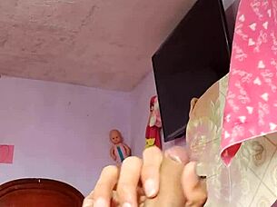 rich cumshot happens alone in private room with tall skinny details