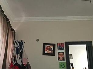 Intensely destroying curvy submissive young Latina amateur's ass with dirty spanking and big tits play