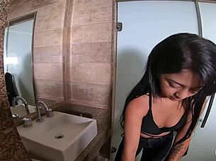 lunna real tattooed latina amateur preps for intense ass fucking session