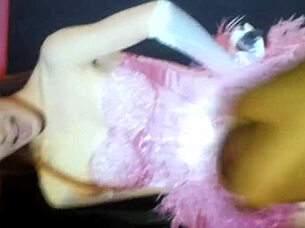 oh gosh cumming on that sexy korean lady in lingerie during amateur clothed masturbation!