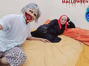 Ready for Halloween anal special with ghost lady BBW bareback doggystyle screaming?