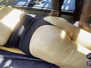 stacxxxs shares a casual day at the pool featuring hawaiian angel in relaxed vibes.