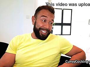 Big tits girlfriend surprises lucky boyfriend with hardcore titty fucking on birthday