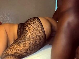 my first time trying fb dating led to hardcore ebony milf creampie in lingerie 😏🍆💦