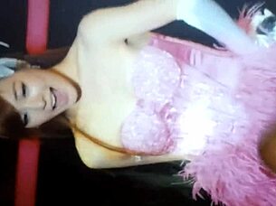 oh gosh cumming on that sexy korean lady in lingerie during amateur clothed masturbation!