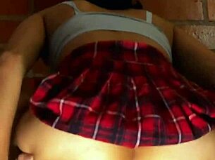 The apartment fills with intense sighs and moans as shy petite teen 18+ experiences cheating pleasure with Latina friend.