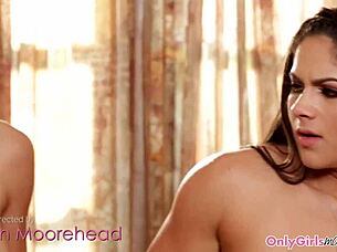 Massage Loving Milf Seduces Shaved Lesbian Teen with Glamour Cunilingus and Oral Pussy Play