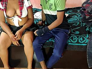 desi man hardcore encounters young woman in full movie scene