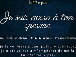 Es-tu accro à mon sperme? Laisse-moi te guider pour jouir intensément - French audio JOI cumhungry!