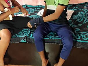 desi man hardcore encounters young woman in full movie scene